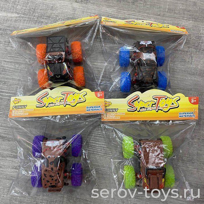 Машина инерц MK7356 Пикап с рогами в пак Young racer