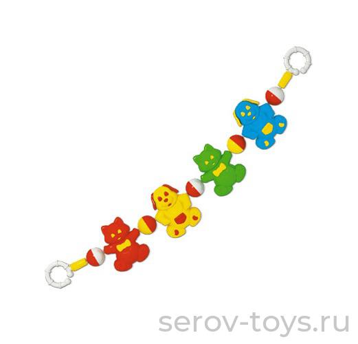 Погремушка подвеска 01522 на кроватку Домашние любимцы Стеллар