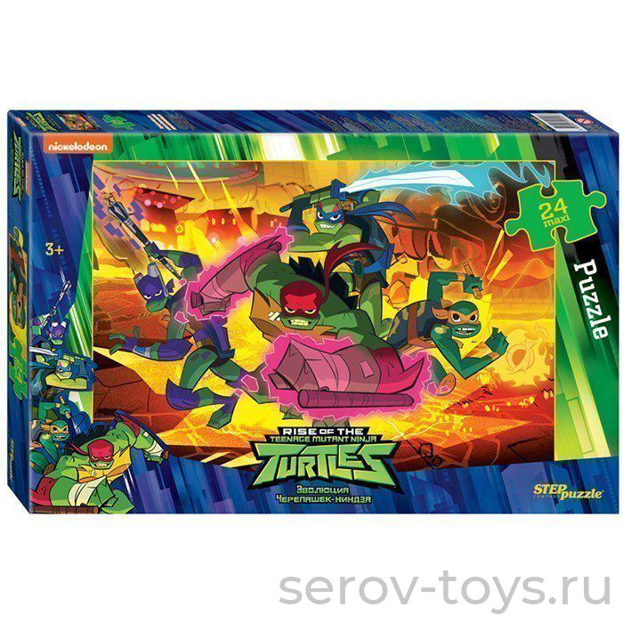 Пазл Макси 24 Черепашки Ниндзя 90052 Степ