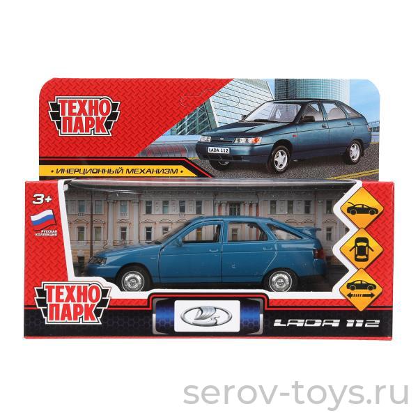 Модель Технопарк ВАЗ-2112 LADA 2112-12-BGR Сине-зеленая в кор
