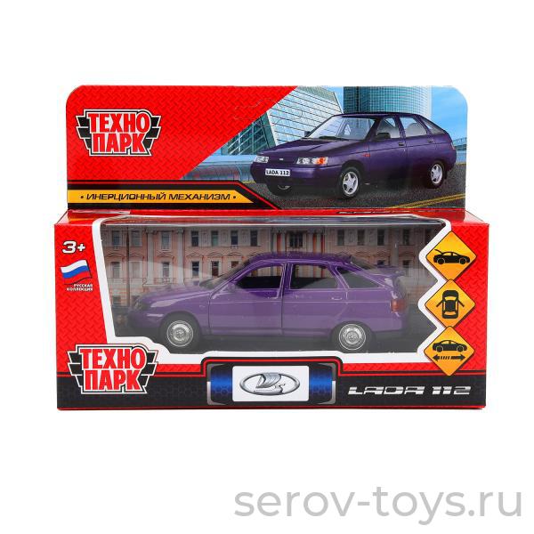 Модель Технопарк ВАЗ-2112 LADA 2112-12-PRP Фиолетовая в кор