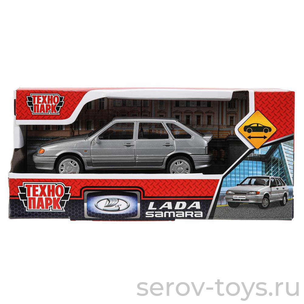 Машина пластик Технопарк LADA -2114 SAMARA 2114-11PL-SR  Серебристая в кор