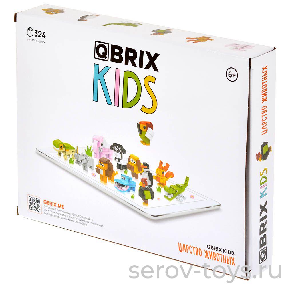 Конструктор QBRIX KIDS 30022 Царство животных в кор