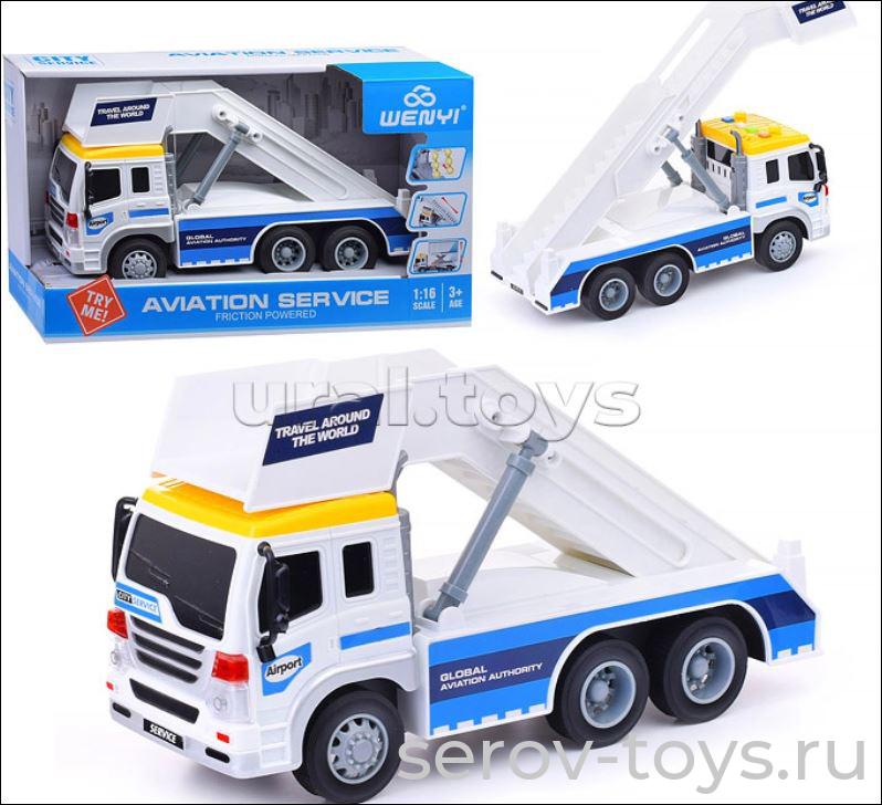 Машина инерц 1:16 WY290A Спецтехника Аэропорт-2 свет звук Wenyi