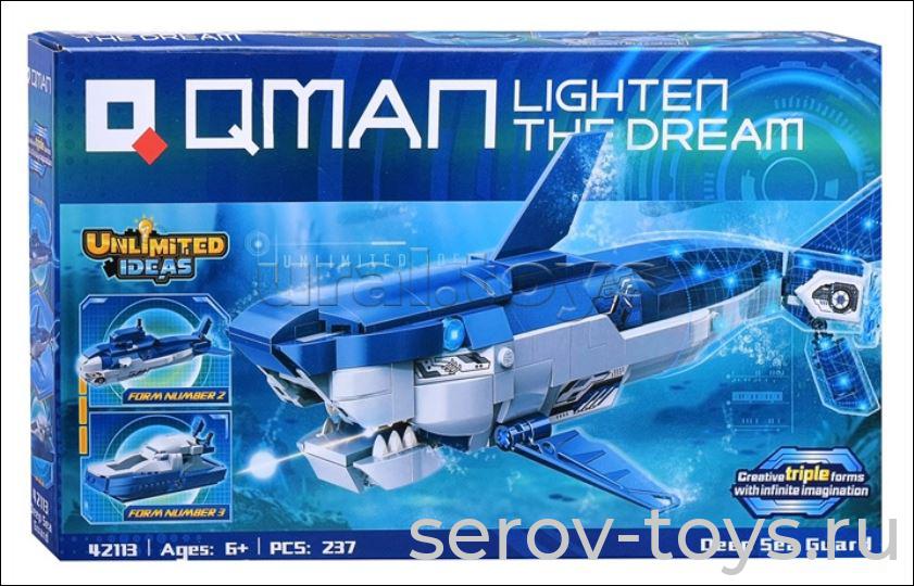 Конструктор Qman 42113 Глубоководная охрана 3 в 1 237дет
