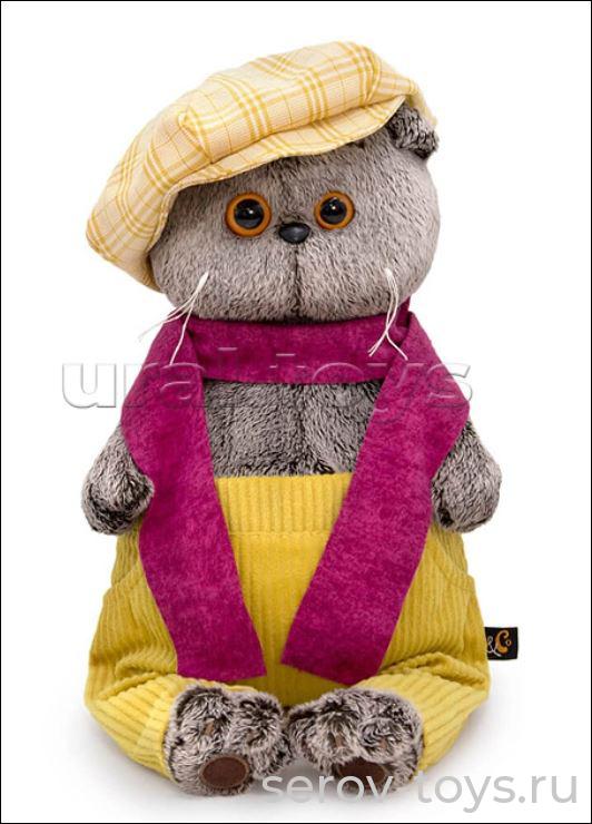 Басик в кепке и шарфе 19см  Ks19-224 Budi Basa