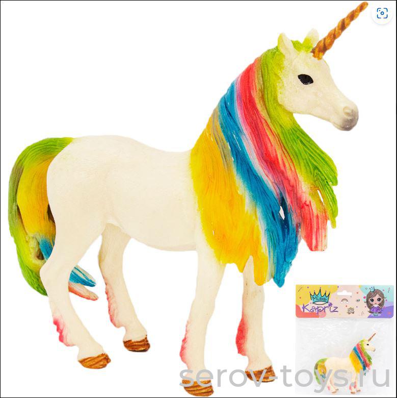 Единорог 9899-Y10DYSQ Радужный большой в пак Miss Kapriz