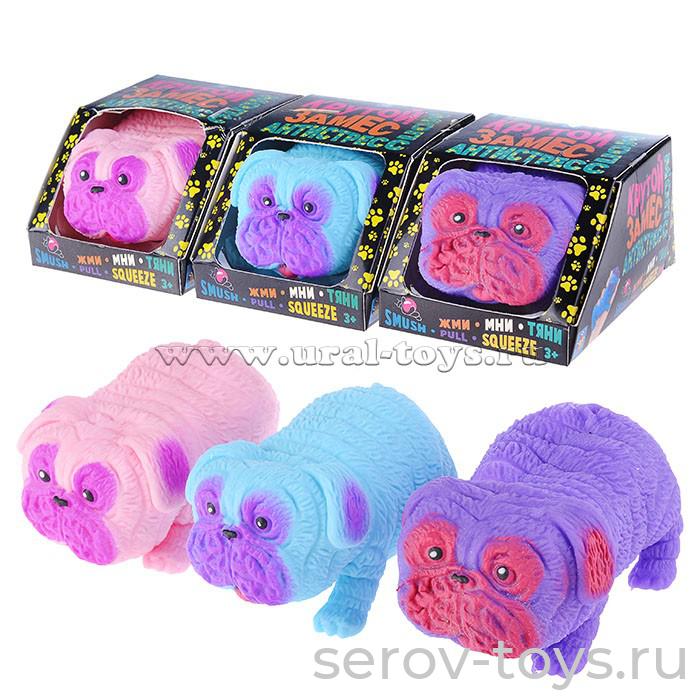 Антистресс Крутой замес Т20317 Супер мопс в ассорт 8,5см в кор
