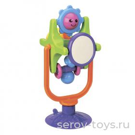 Погремушка на присоске TY9024 Яркая каруселька с зеркалом в кор Mioshi