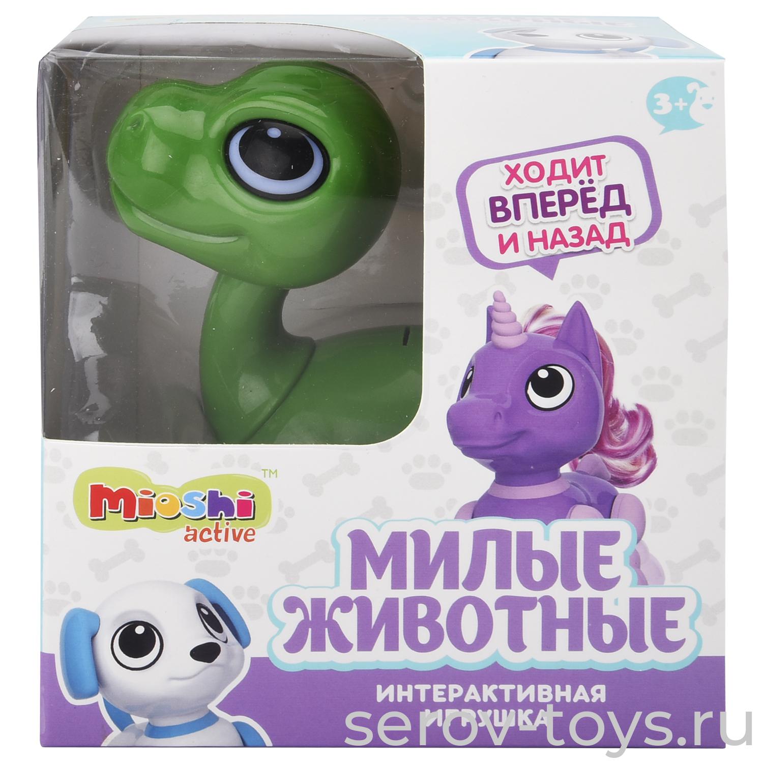 Милые животные MAC0601-051 Динозаврик 13см на бат звукозапись в кор Mioshi