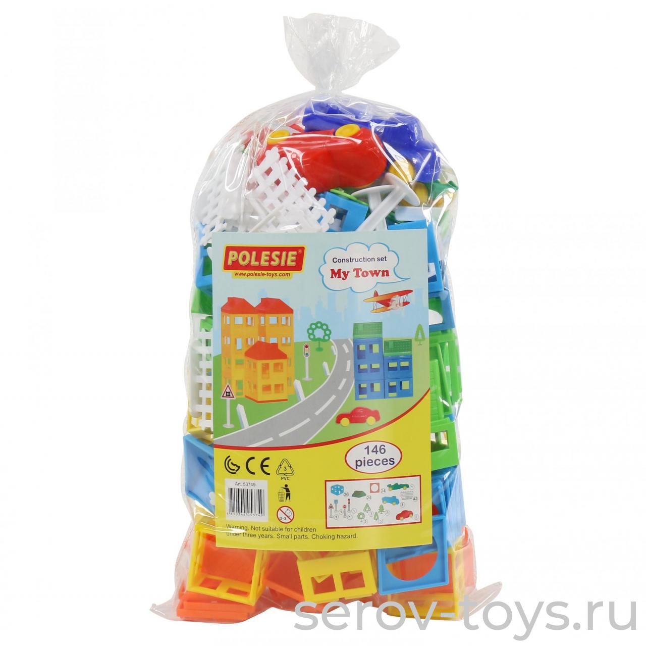 Конструктор 53749 Построй свой город 146 эл в пак ПОЛЕСЬЕ