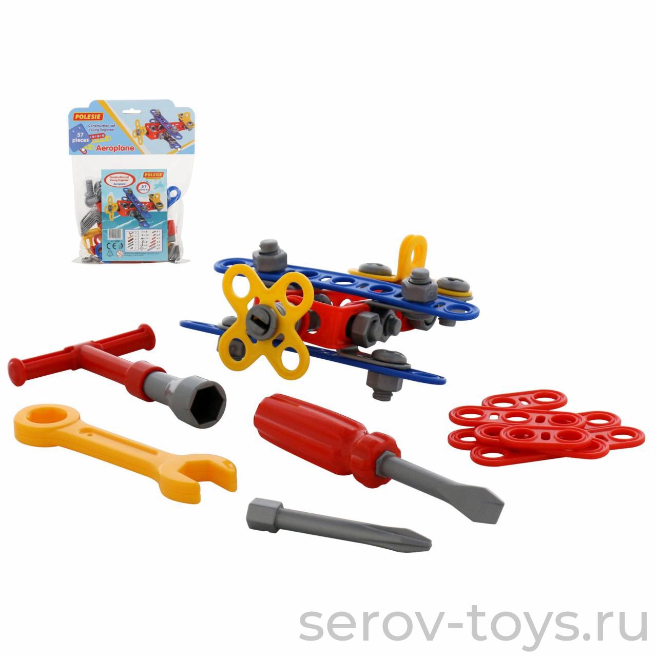 Конструктор Изобретатель 55002 Самолет № 1 (57 эл) ПОЛЕСЬЕ