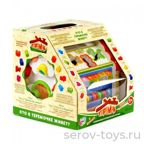 Развивающая игрушка Теремок 9196 Сортер с пианино в кор на бат