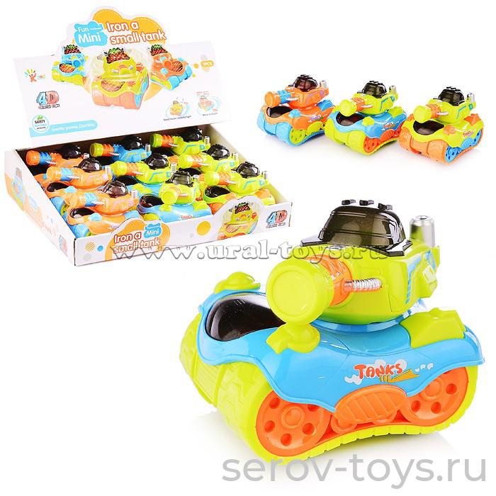 Танк 2018-01A+ инерц свет звук 9 шт в кор