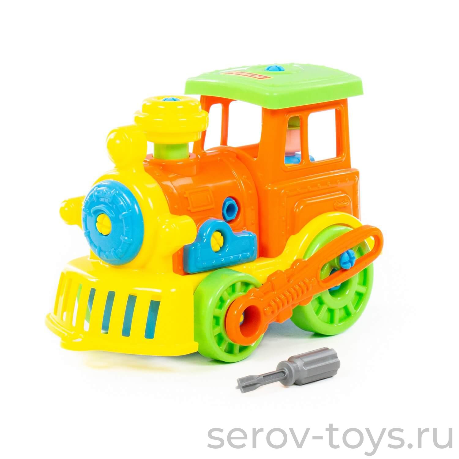 Конструктор 71255 Паровоз с отвёрткой в сетке 48 эл ПОЛЕСЬЕ