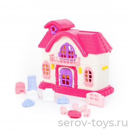 Домик для маленьких фигурок 78261 Сказка с набором мебели 12элем ПОЛЕСЬЕ