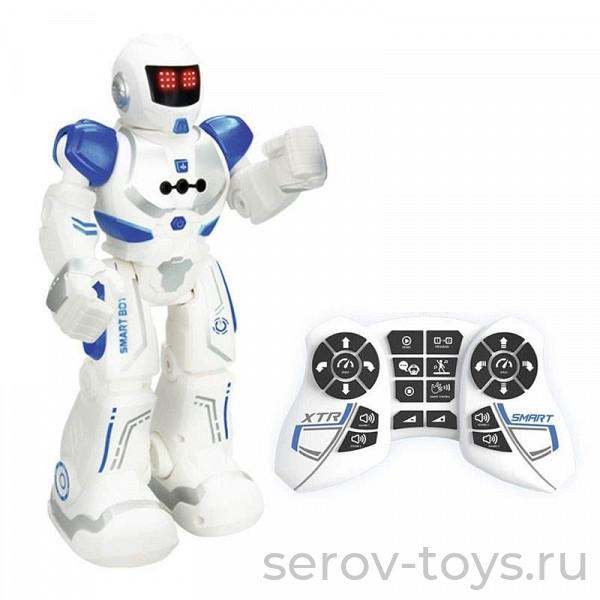 Робот р/у XT30037 Xtrem Bots: Агент Свет, Звук, Usb от 5 лет 20 функций Синий