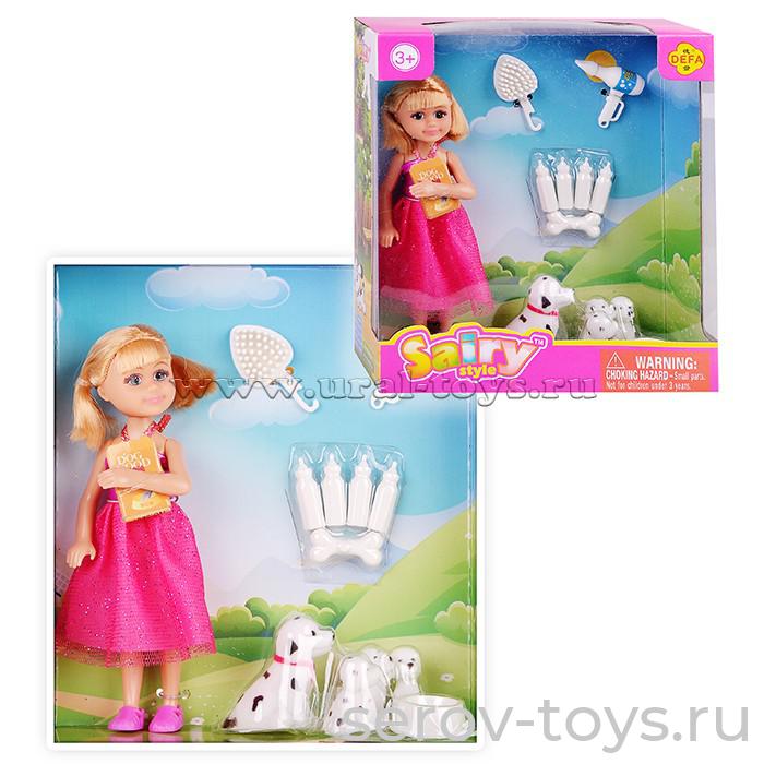 Кукла Люси мини 8297 Sairy с питомцами 13см в кор.