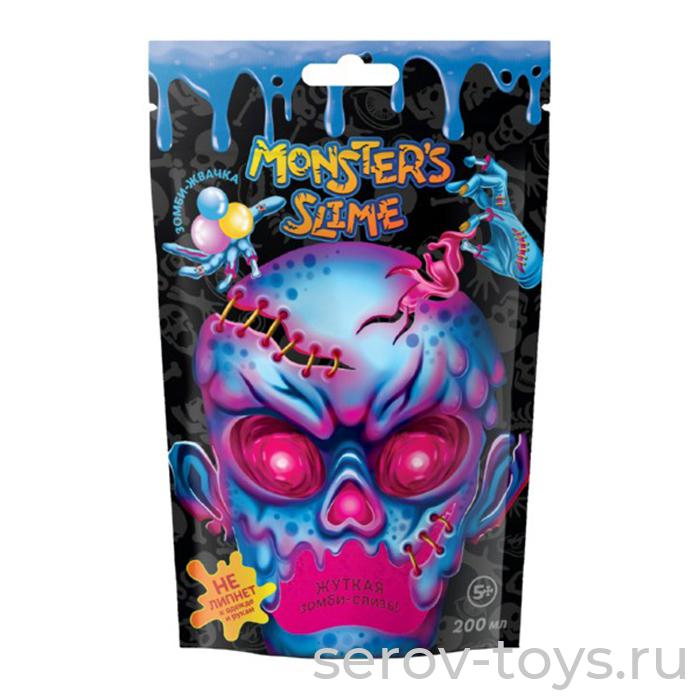 Лизун Monster's Slime MS010 Зомби-жвачка 200гр Жуткая слизь в пакете