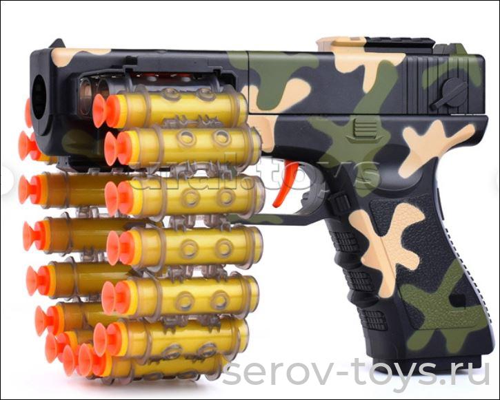 Пистолет Стрелок 709B с мягкими пулями в кор++