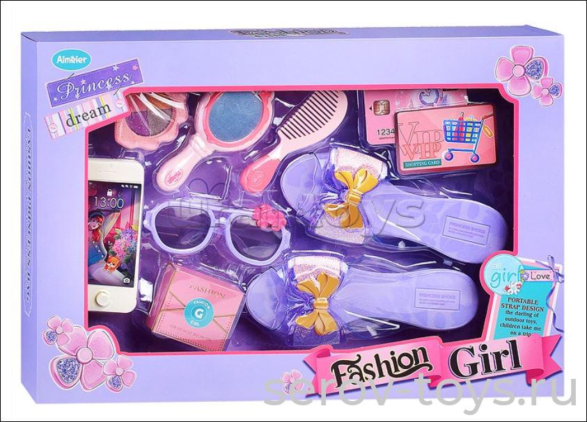 Набор стилиста 037-4 Fashion girl-1 с туфельками в коробке*