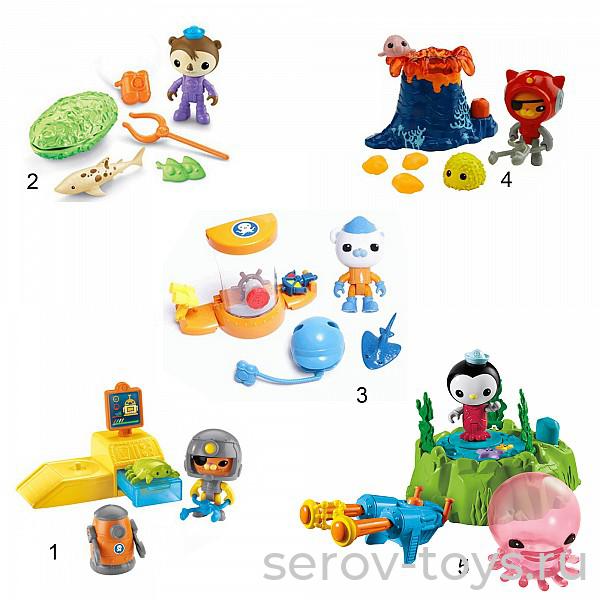 Octonauts Игровой набор V1384 Подводные спасатели с акссес в ассорт MATTEL