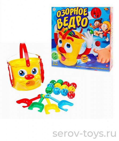 Озорное  ведро 10450, эл/мех, с аксессуарами, со звуковыми эффектами, в коробке, 27х27х8 см