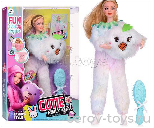 Кукла Эмили QJ158 в костюме цыпленка в кор
