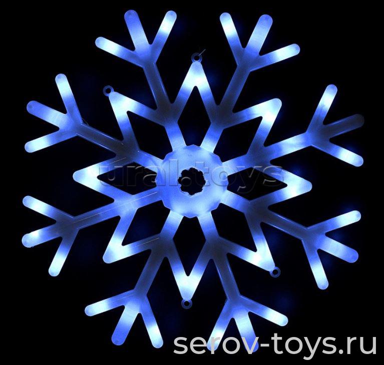 Снежинка S1350 светодиодная 40см в пак