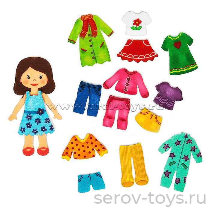 Одевашки Кукла из фетра Ф704 Алина в пак Smile Decor