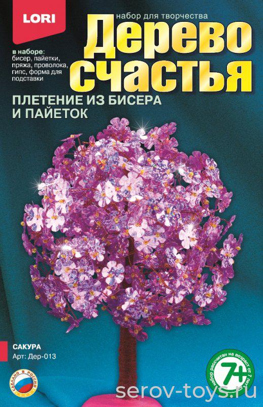 Набор ДТ Плетение бисером + пайетки Дерево счастья Дер (006 Елочка)