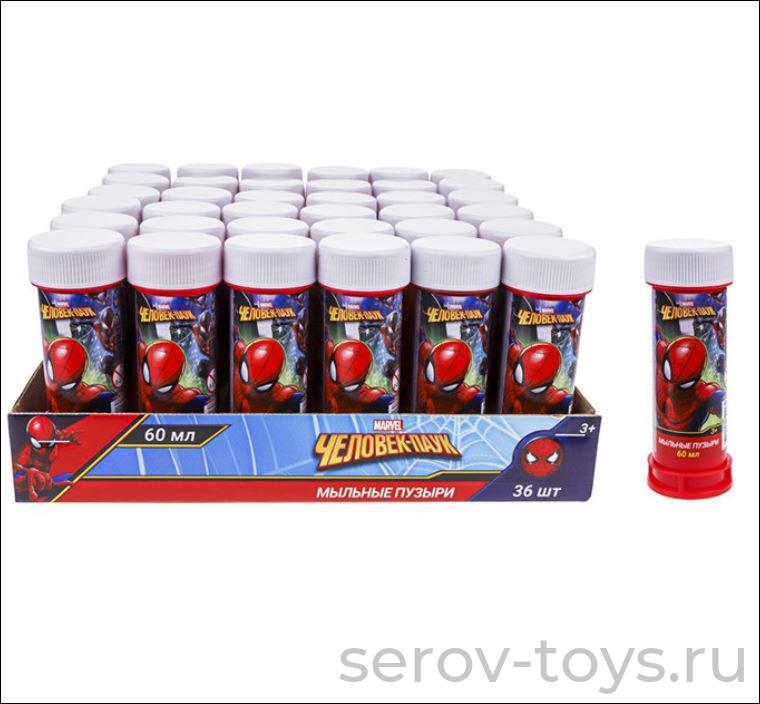 Мыльные пузыри Т22249 Человек паук 60мл на бат 1toy