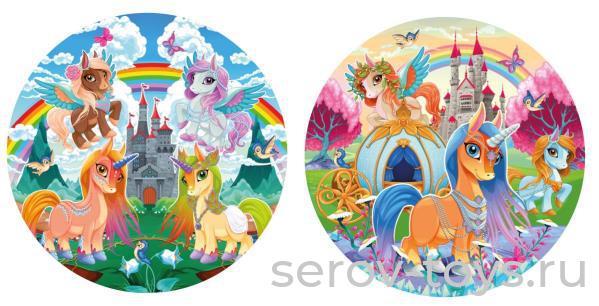 Мяч ПВХ 23см FD-9(UNI) Единороги в сетке Играем вместе