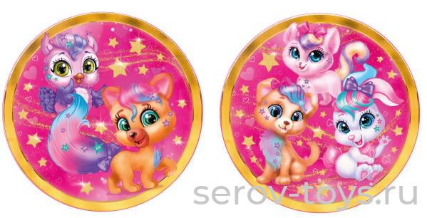 Мяч ПВХ 23см FD-9(SHST) Звездные питомцы в сетке Играем вместе