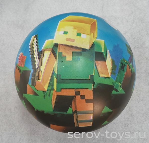 Мяч ПВХ 23см FD-9(MNCT) Майнкрафт в сетке Играем вместе