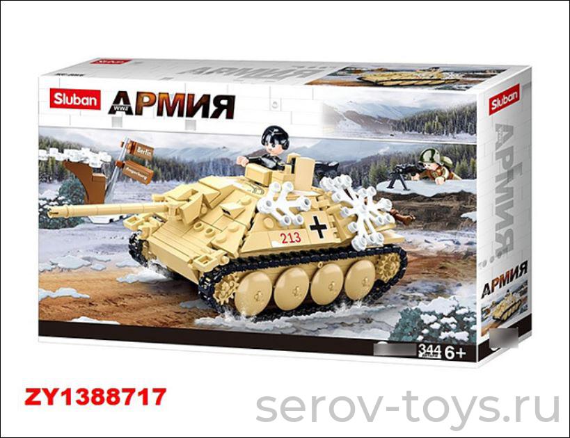 Брик Sluban 38-0976 Армия Танк 344дет