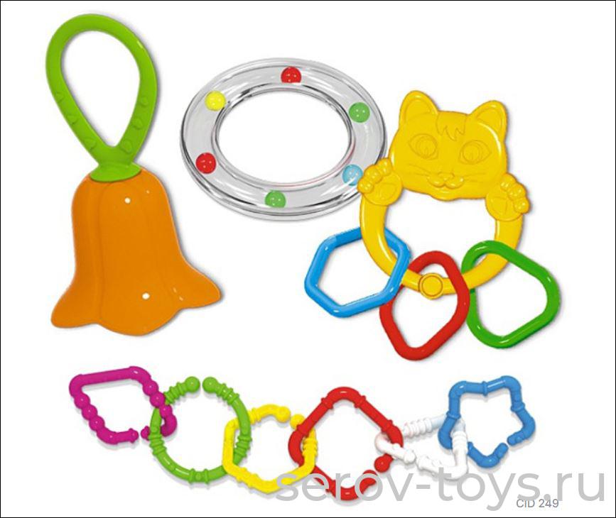 Набор погремушек подарочный №12 01942 в пак Стеллар 4шт