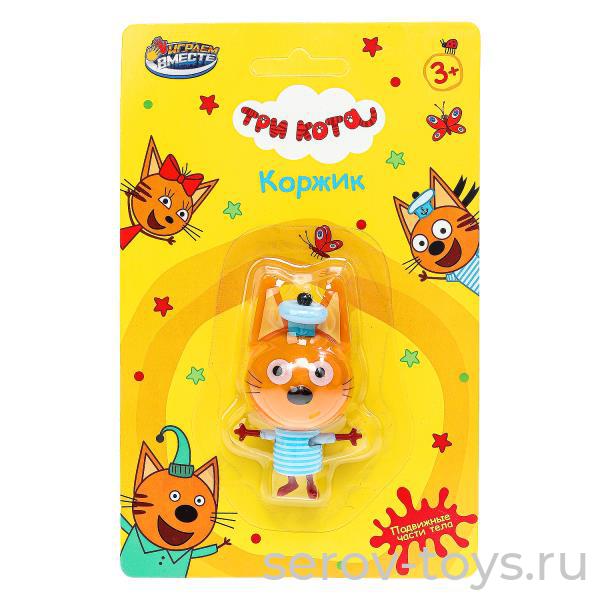 Фигурка Три кота PF-3C-KORZHIK-RU Коржик 6см на листе