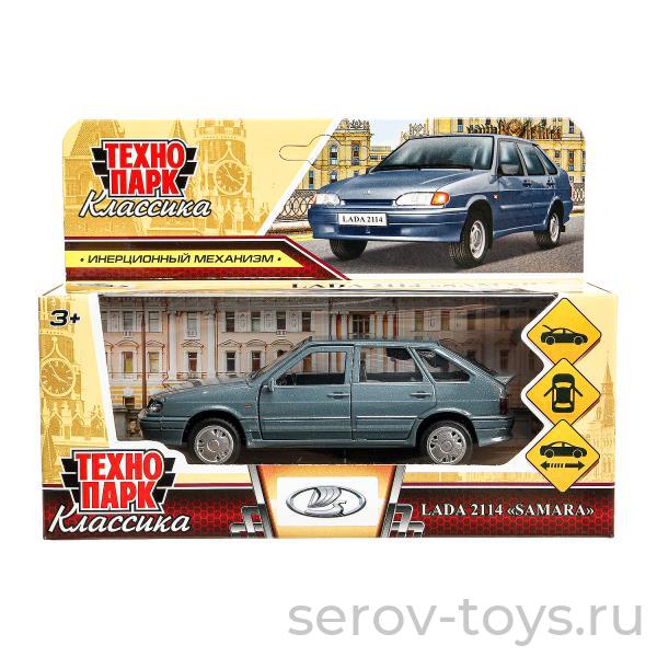 Модель Технопарк LADA-2114 SAMARA 2114-12-GY (72) Классика Мокрый асфальт в кор