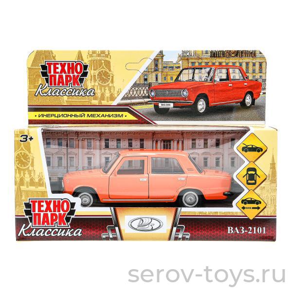 Модель Технопарк LADA ВАЗ-2101 Жигули 2101-12-OG (72) Классика Оранжевая в кор