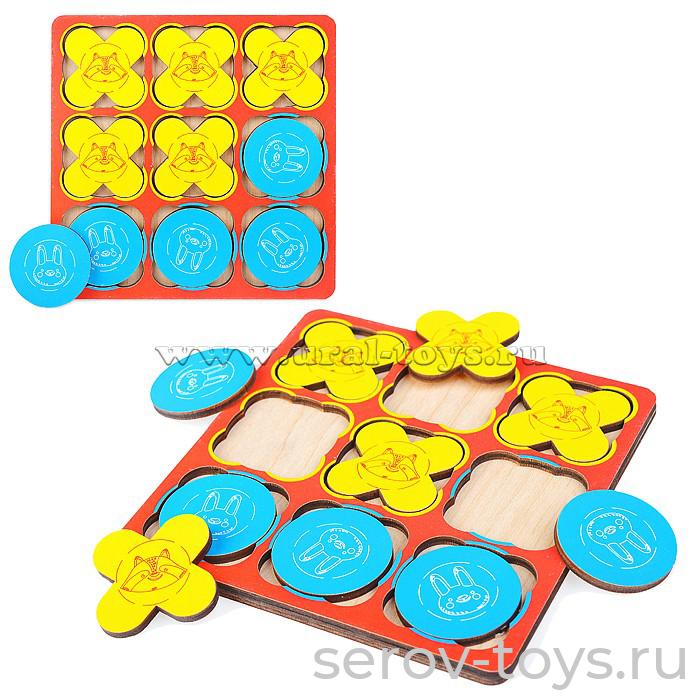 Настольная игра 066102 Крестики-нолики WoodLandToys