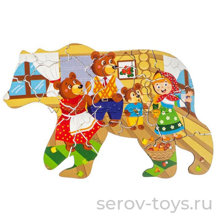 Пазл 147209 Три медведя в пак WoodLandToys