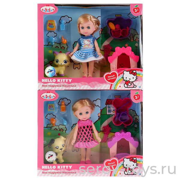 Кукла Машенька с питомцем MARY63001-HK HELLO KITTY 15см в кор Карапуз