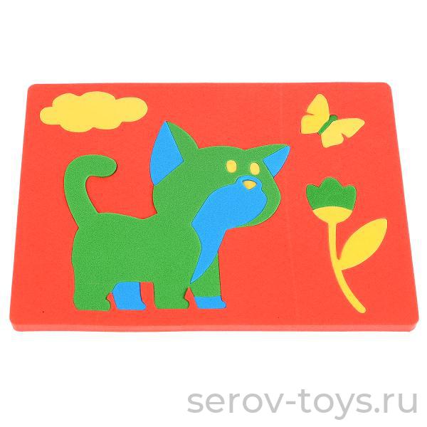 Мягкий пазл Кошечка 15 дет в пак с хедером Умка