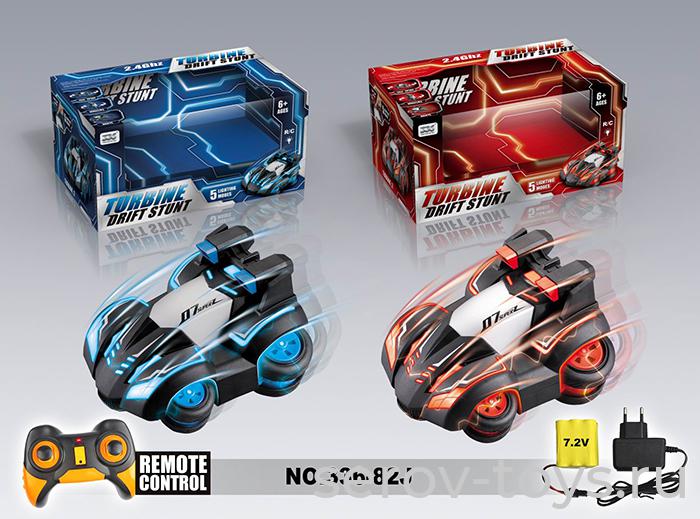 Машина р/у Дрифт 336-82J с подсветкой ездит боком на бат в кор++