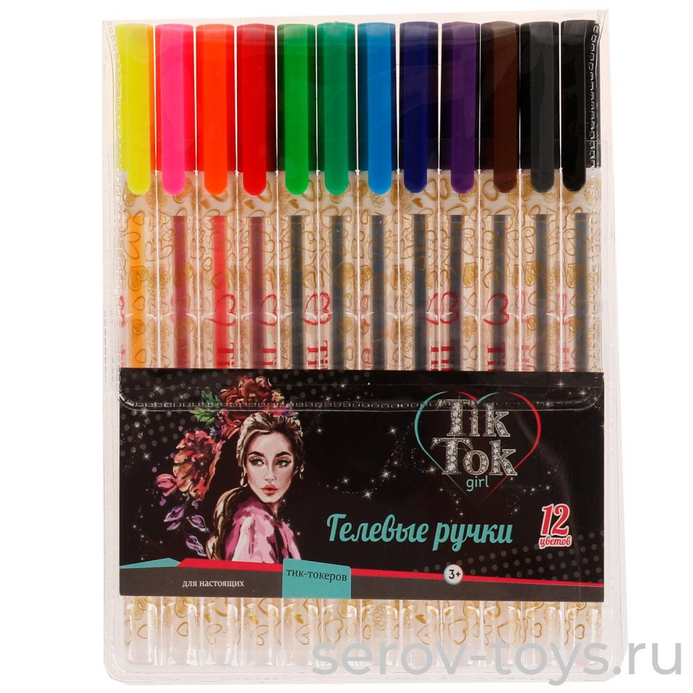 Ручки гелевые TIK TOK GP12-69242-TT 12 цветов Умка