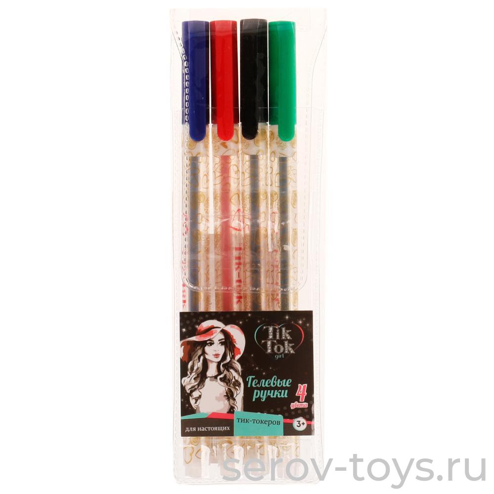 Ручки гелевые TIK TOK GP4-69243-TT 4 цвета Умка