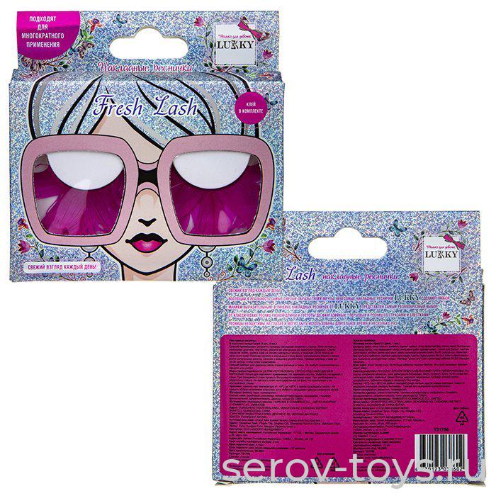 СКИДКА 50% Набор накладных ресничек Т21756 Перьевые розовые  Lukky Fresh Lash Годен до 1,09,2025