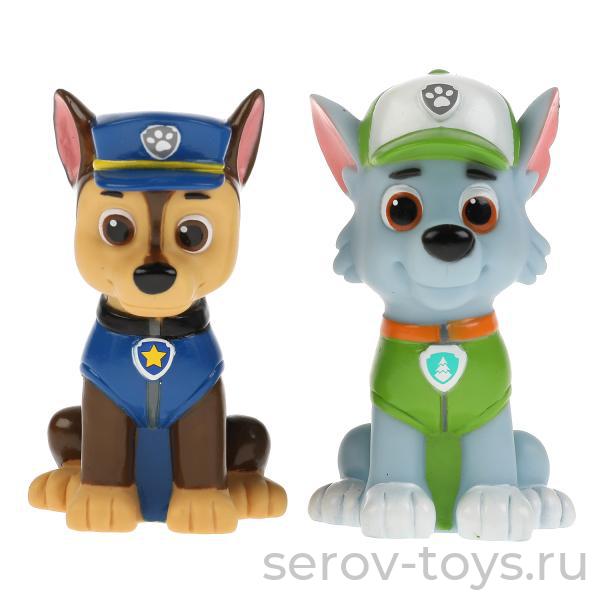 Набор для ванной Щенячий патруль LXROC-CHASE-DOGP Рокки и Чейз-гонщик пластизоль в сетке Капитошка
