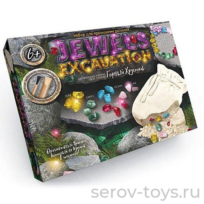 Набор для раскопок JEWERLY EXCAVATION камни JEX-01-01 Горный хрусталь Danko Toys